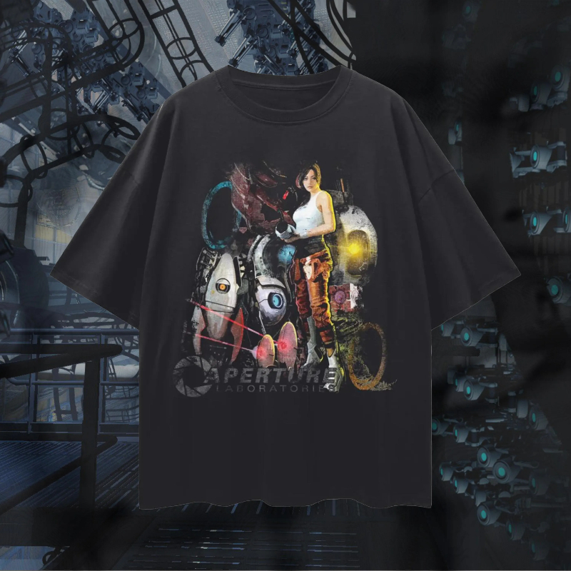 Retro Gaming Shops - Portal 2 Aperture Science T-shirt: Retro