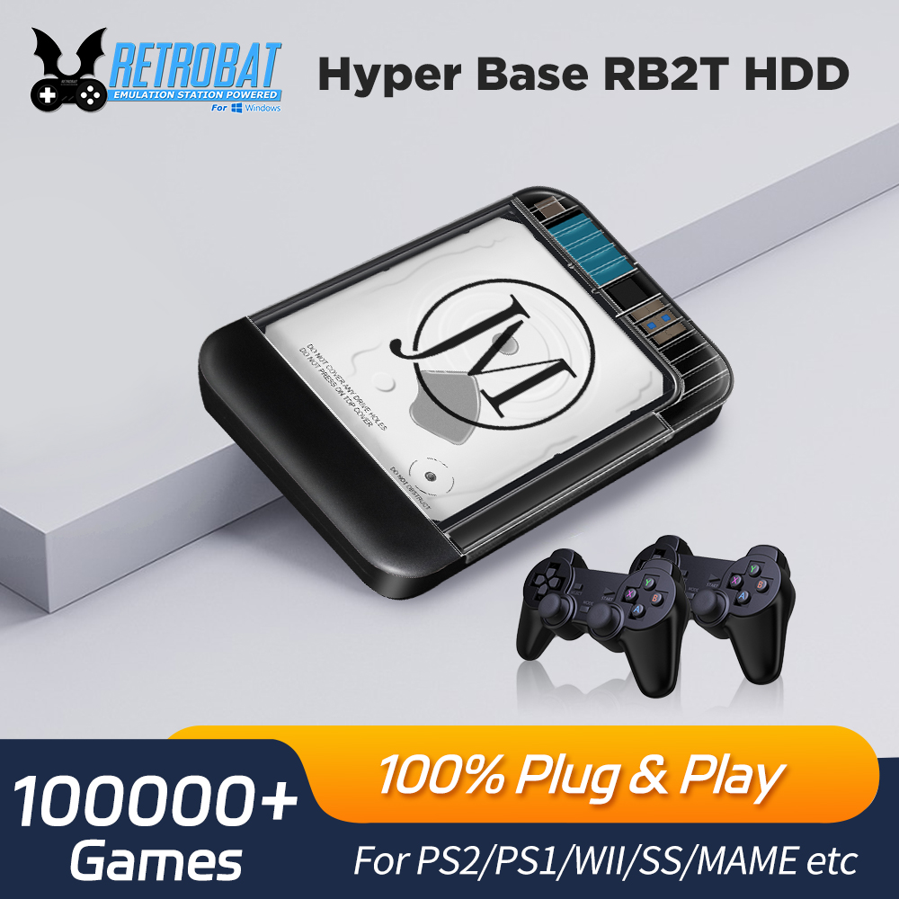 Retro Gaming Ps2 - Retrobat 2T Portable External Game HDD