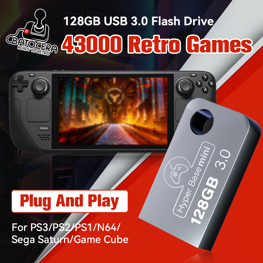 Retro Gaming Ps2 - Batocera 128G Gaming Stick With 43000+