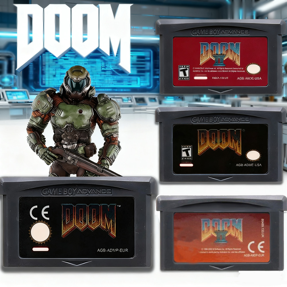Retro Gaming Nostalgia - DOOM Series 32 Bit GBA Game