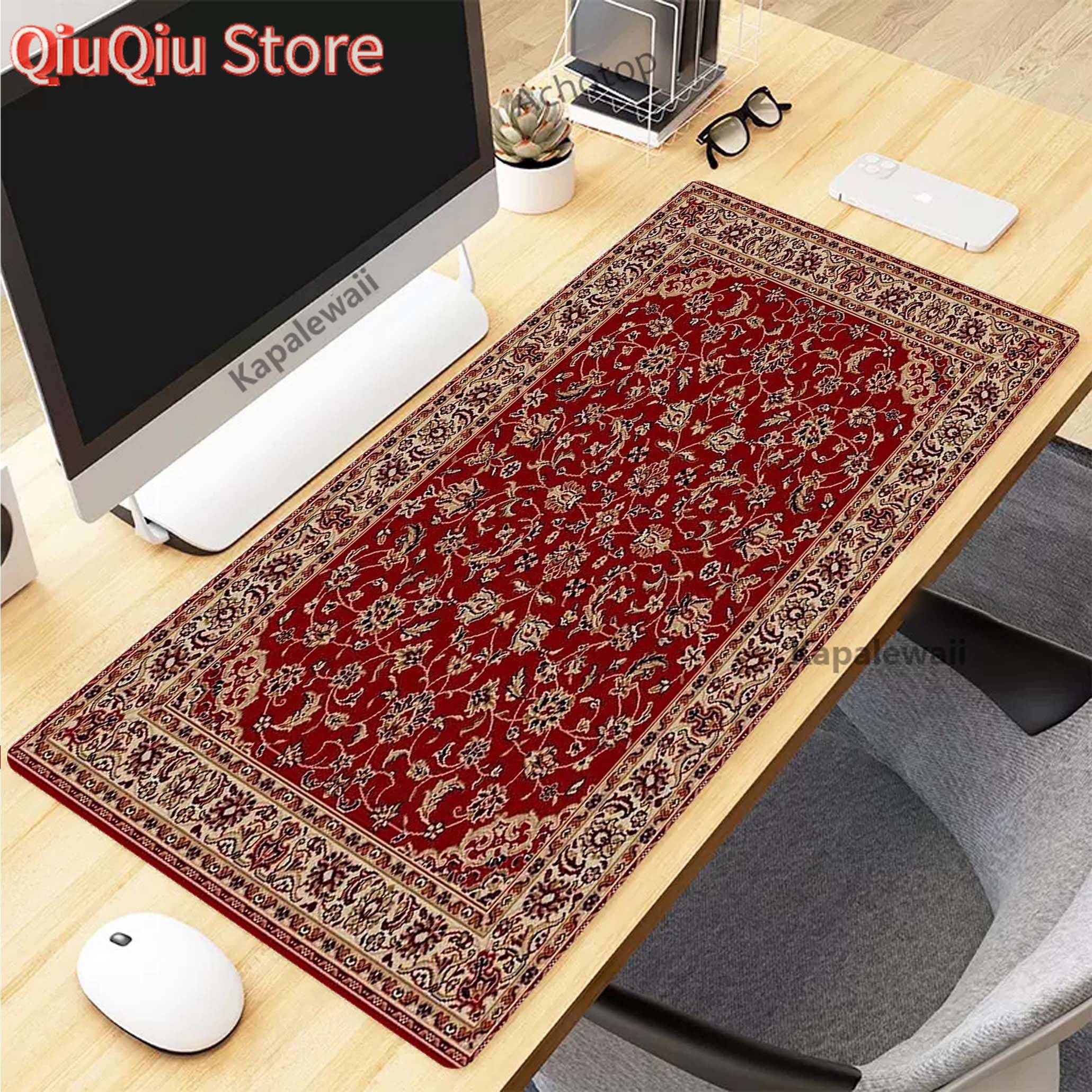 Retro Gaming Accessories - Persian Carpet Mysterious Retro Mouse Pad