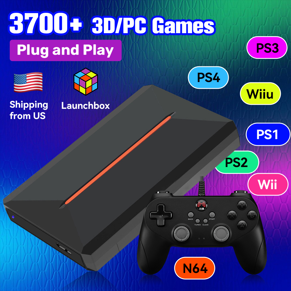 Retro Gaming Ps2 - Launchbox OS 500GB Portable Gaming HDD
