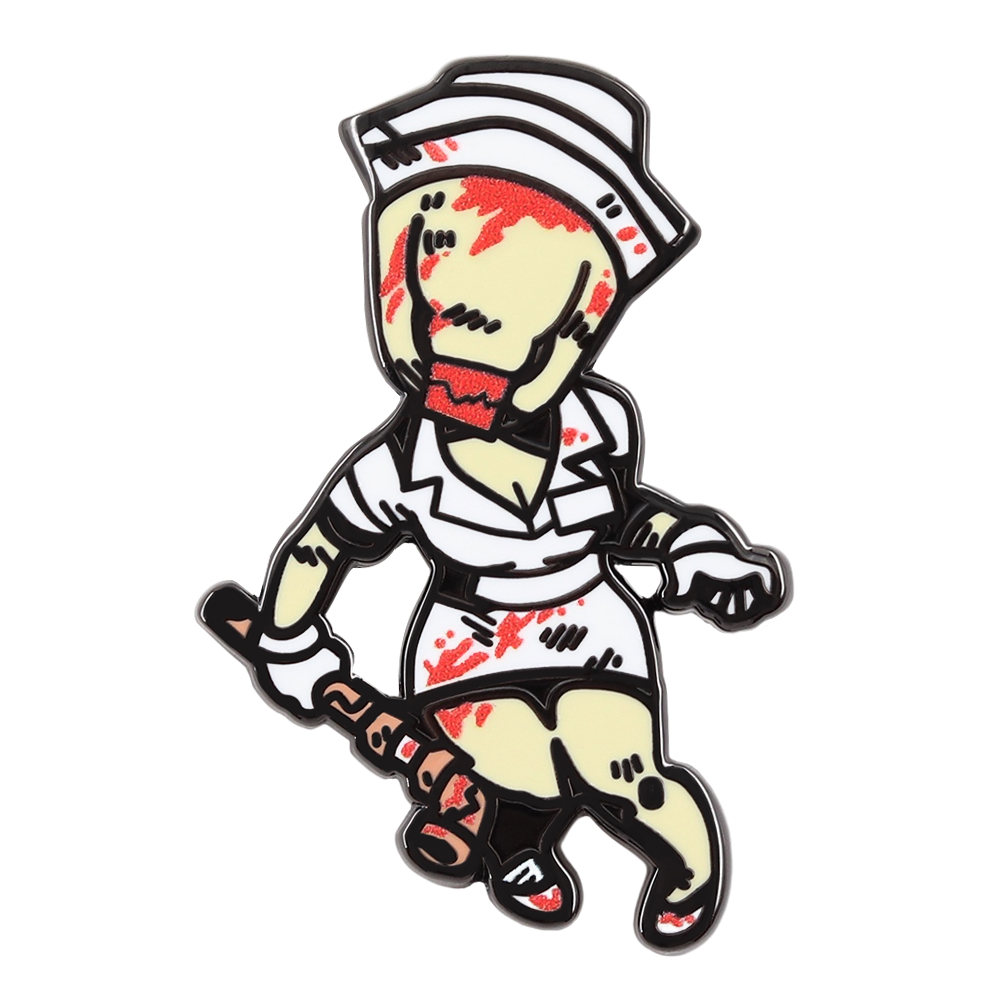 Retro Gaming Accessories - Silent Hill 2 Bloody Nurse Enamel