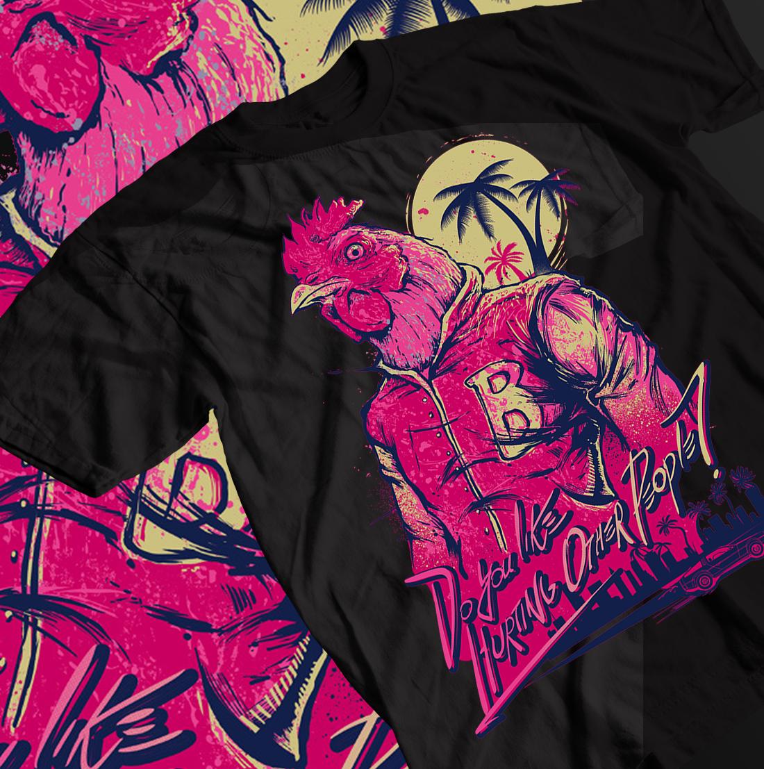 Retro Gaming Shops - Hotline Miami Gaming T-shirt, Richard Indie