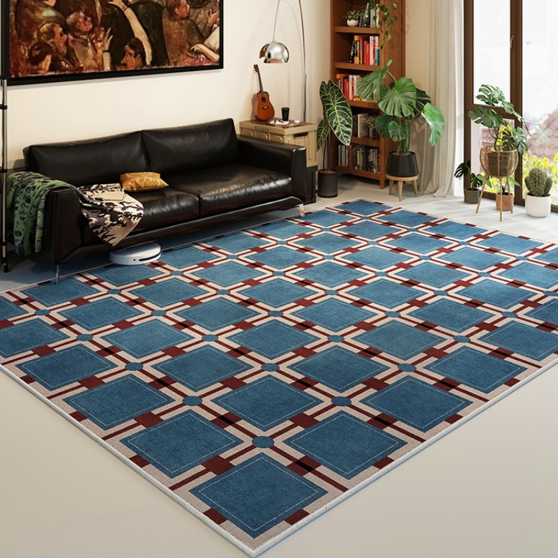 Retro Plaid Living Room Decora - Retro Gaming Rug บทวิจารณ์และราคา