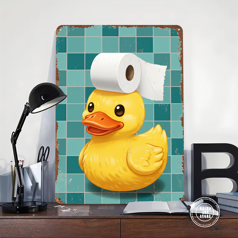 Duck With Toilet Paper Hat Pri - Retro Gaming Wallpaper บทวิจารณ์และราคา