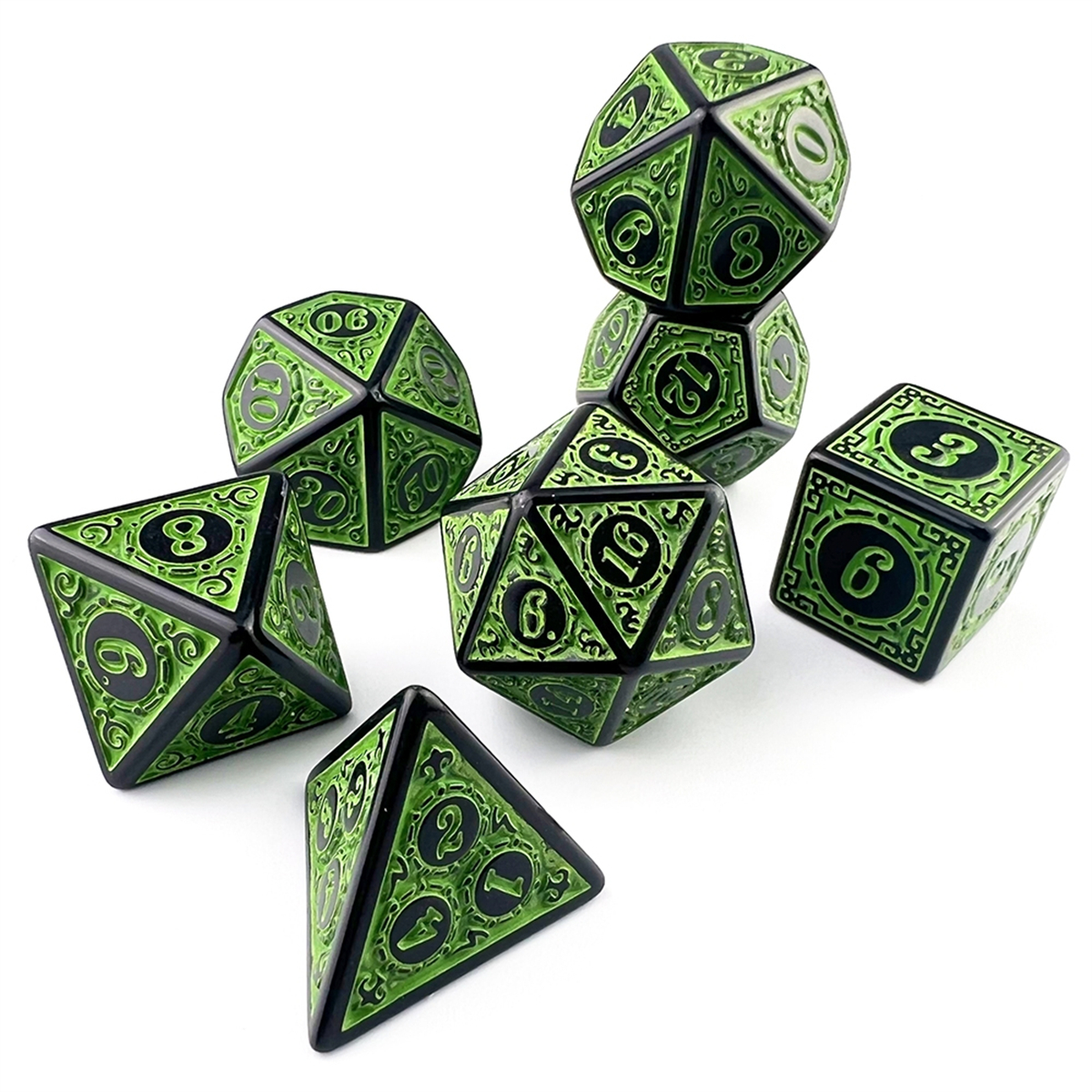 High Quality Plastic DND Dice  - Retro Gaming Fonts บทวิจารณ์และราคา