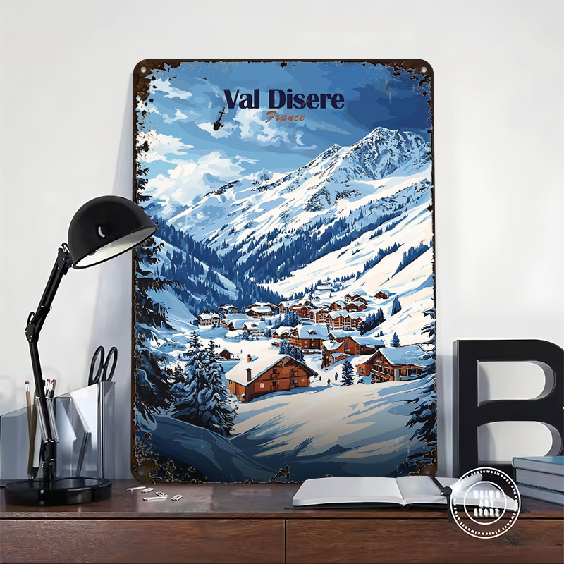 Val Disere France Poster Custo - Retro Gaming France บทวิจารณ์และราคา