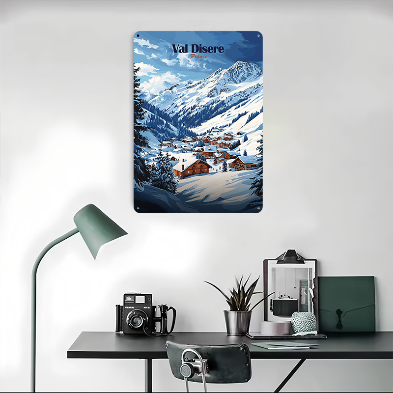 Val Disere France Poster Custo - Retro Gaming France บทวิจารณ์และราคา