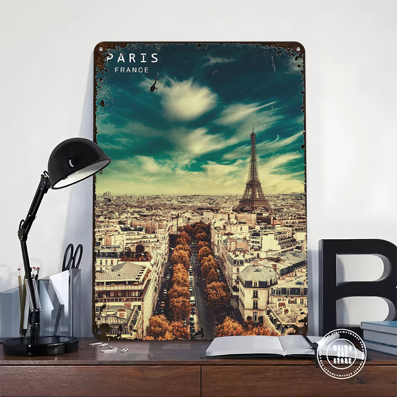 Paris France Metal Poster Wall - Retro Gaming France บทวิจารณ์และราคา