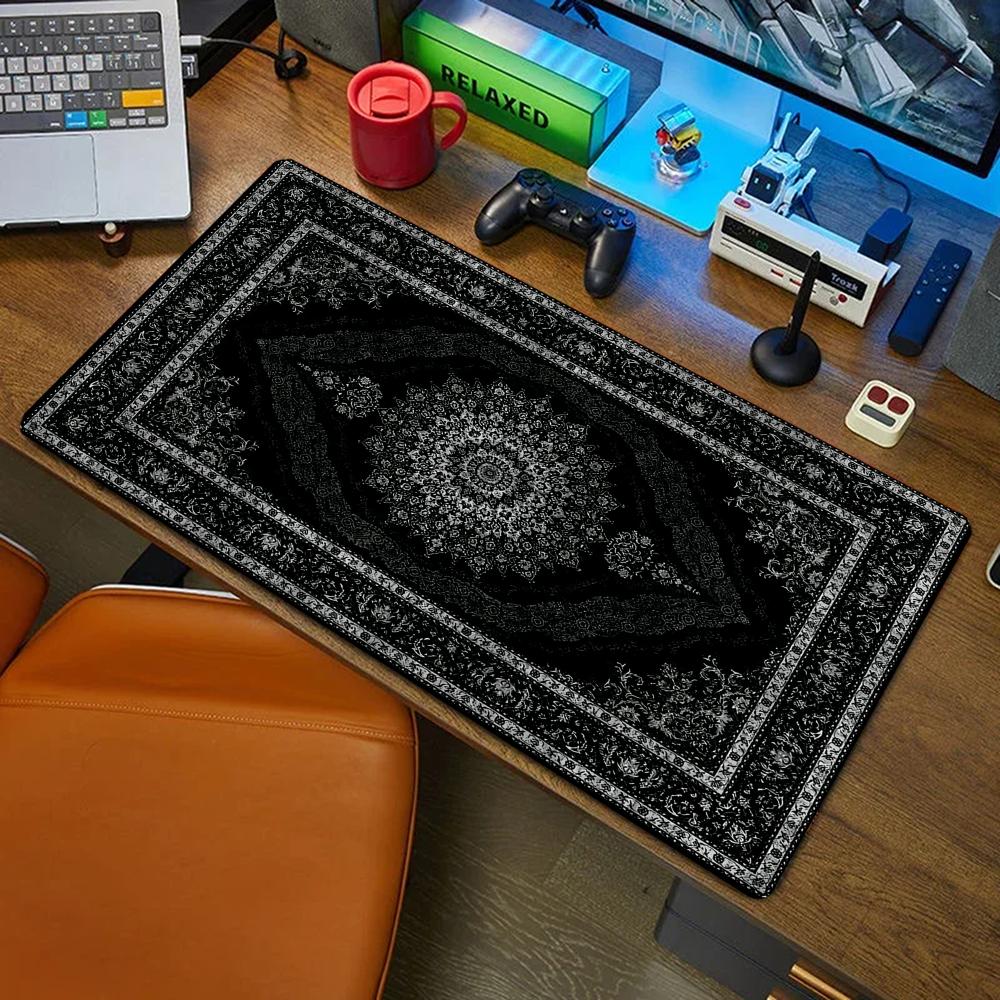 New black Persian Carpet Myste - Retro Gaming Rug บทวิจารณ์และราคา