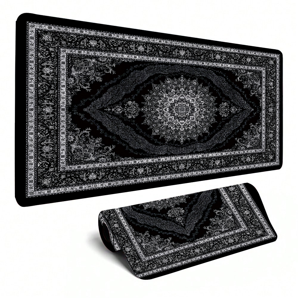 New black Persian Carpet Myste - Retro Gaming Rug บทวิจารณ์และราคา
