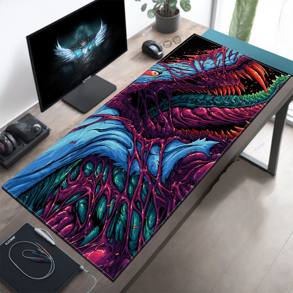 Japan Red Mouse Pad Neon Gore  - Retro Gaming Rug บทวิจารณ์และราคา