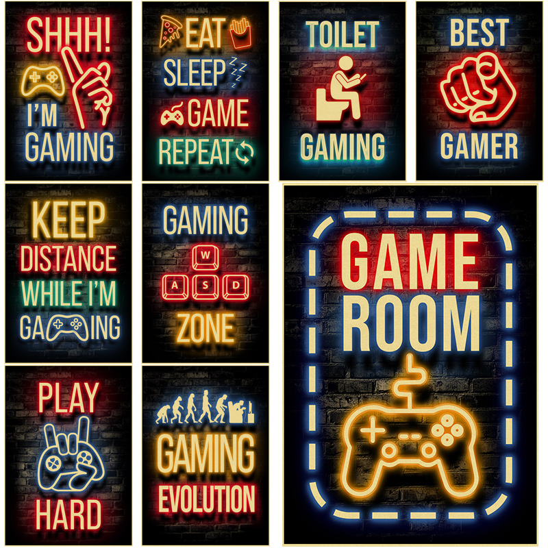 Retro Gaming Quotes Posters Ga - Retro Gaming Wallpaper บทวิจารณ์และราคา