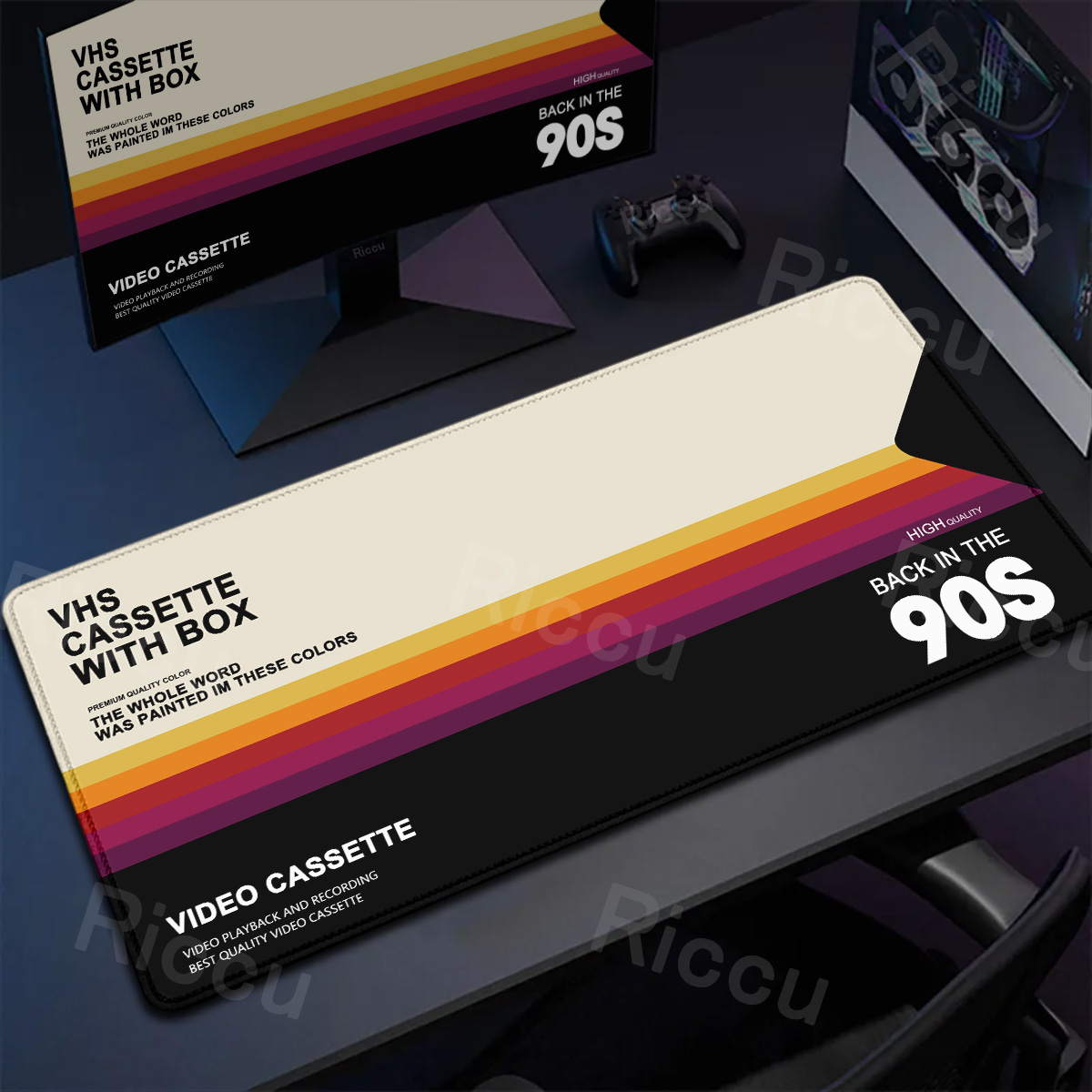 Retro VHS Style Mouse Pad Xxl  - Retro Gaming Rug บทวิจารณ์และราคา