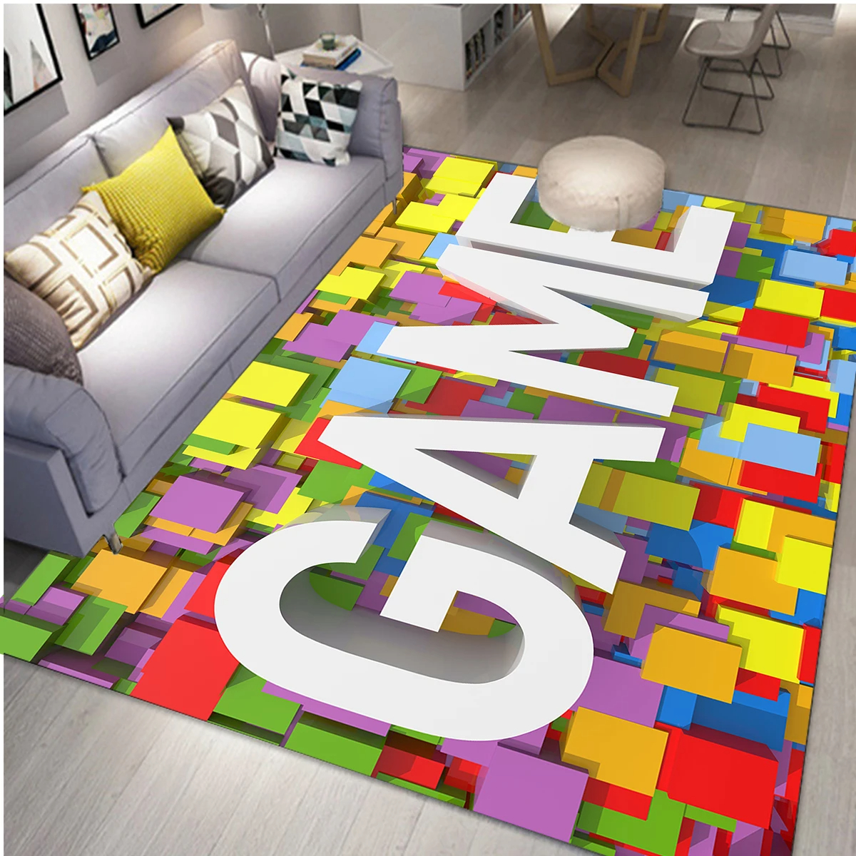Gaming Area Rug for Kids Boy B - Retro Gaming Rug บทวิจารณ์และราคา