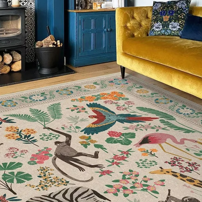 Living Room Carpet Bohemian St - Retro Gaming Rug บทวิจารณ์และราคา