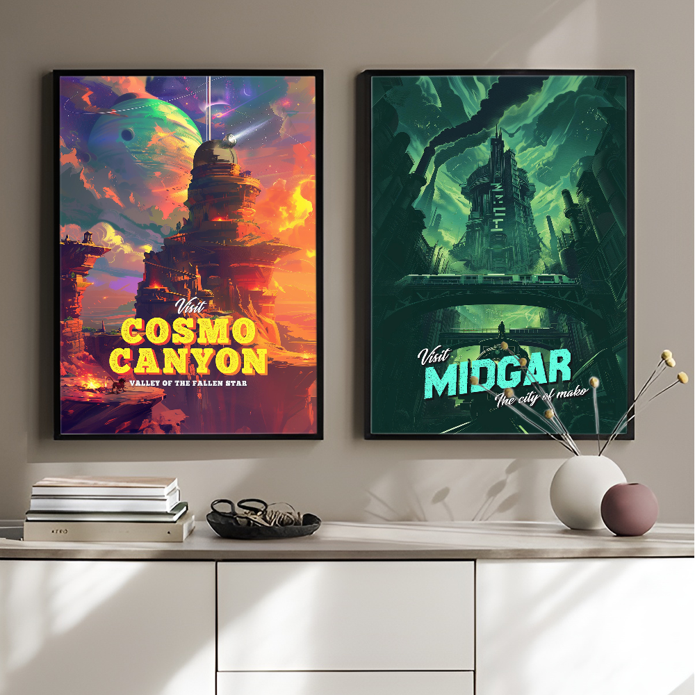 Final Fantasy Series Gaming Se - Retro Gaming Wallpaper บทวิจารณ์และราคา