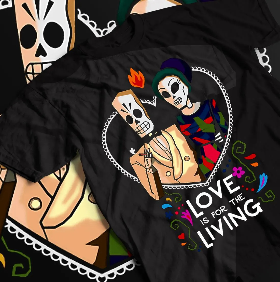 Grim Fandango Gaming T-shirt,  - Retro Gaming Shops บทวิจารณ์และราคา