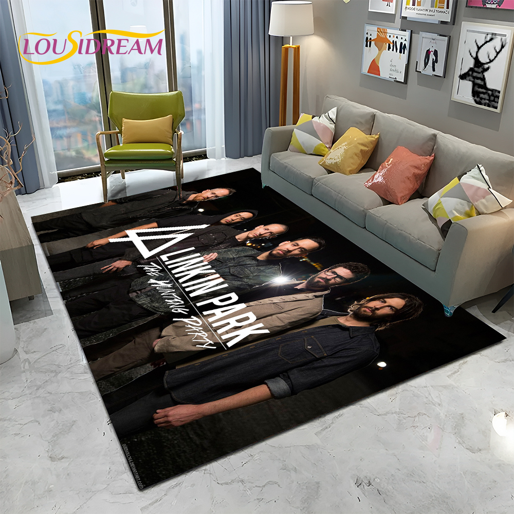 3D Retro Rock Band L-Linkin Pa - Retro Gaming Rug บทวิจารณ์และราคา