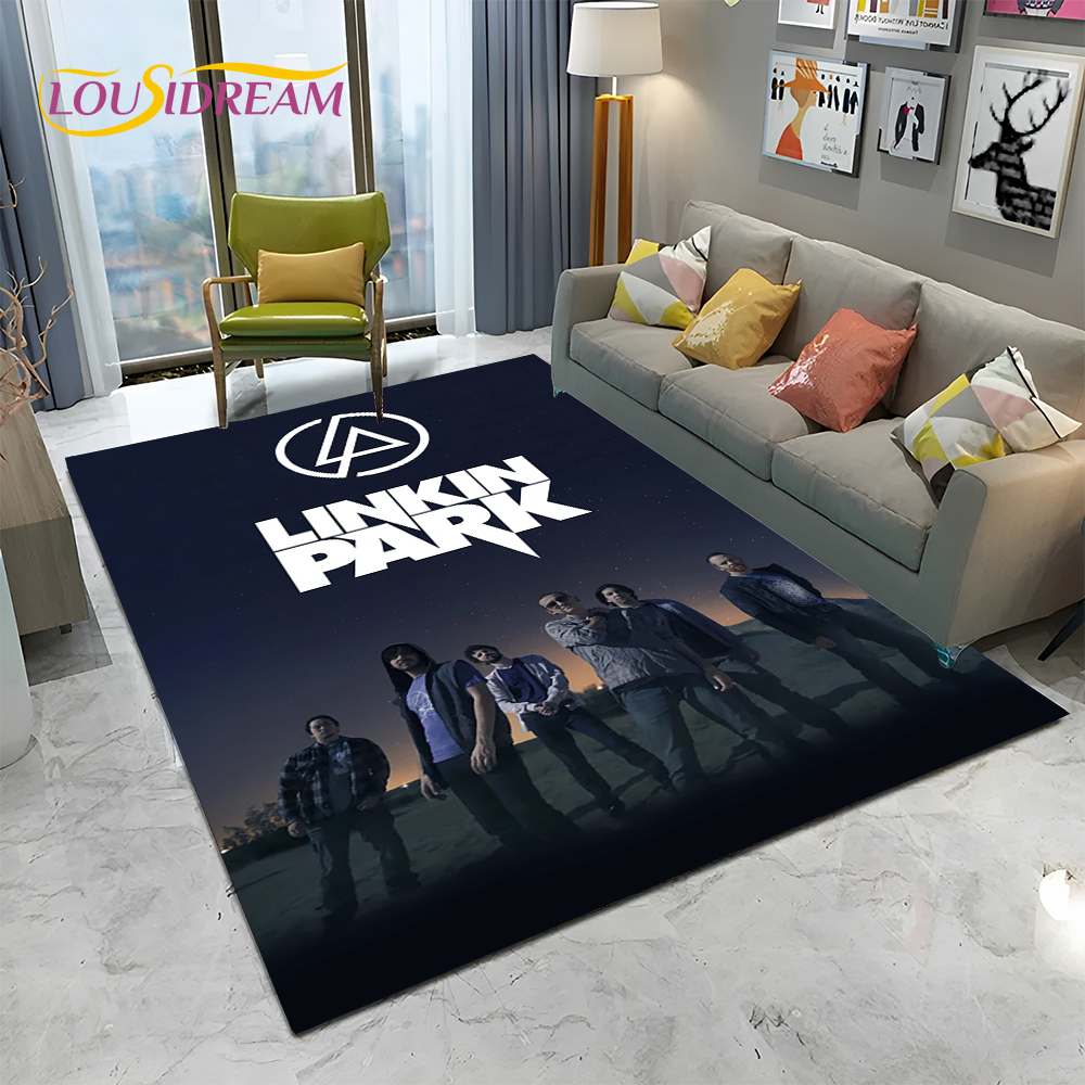 3D Retro Rock Band L-Linkin Pa - Retro Gaming Rug บทวิจารณ์และราคา