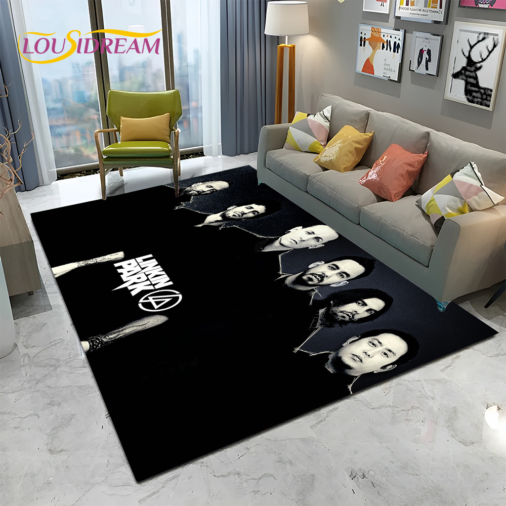 3D Retro Rock Band L-Linkin Pa - Retro Gaming Rug บทวิจารณ์และราคา