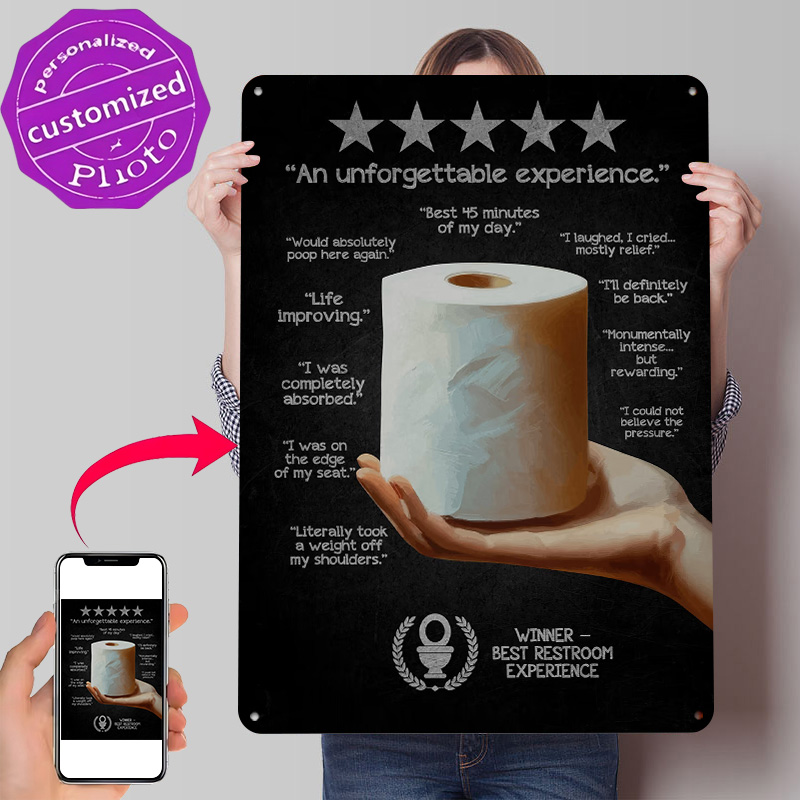 Toilet Paper Review Tin Poster - Retro Gaming Wallpaper บทวิจารณ์และราคา