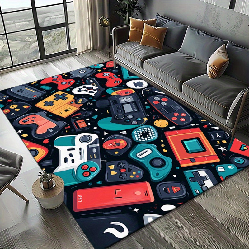 Vibrant Gaming Controller & Co - Retro Gaming Rug บทวิจารณ์และราคา