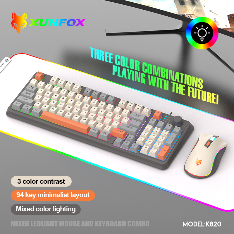 K820 USB Wired Game Keyboard M - Retro Gaming Accessories บทวิจารณ์และราคา