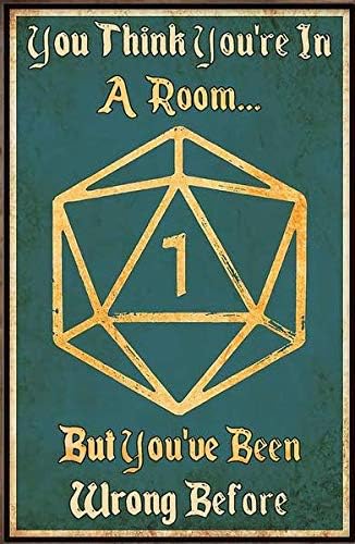 Retro Metal Tin Sign You Think - Retro Gaming Shops บทวิจารณ์และราคา
