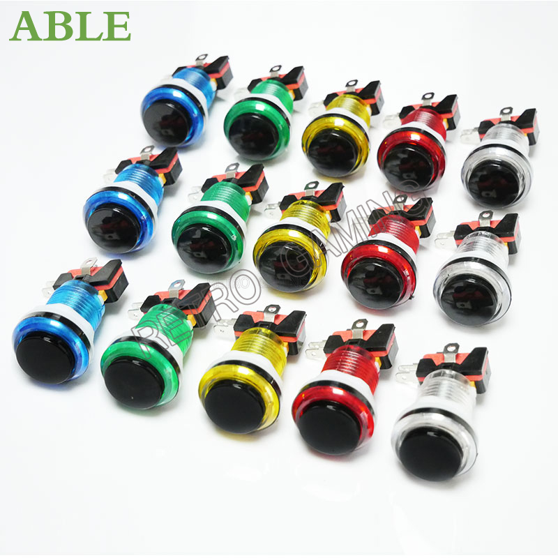 12pcs 6 Colors Arcade LED Push - Retro Gaming Store บทวิจารณ์และราคา