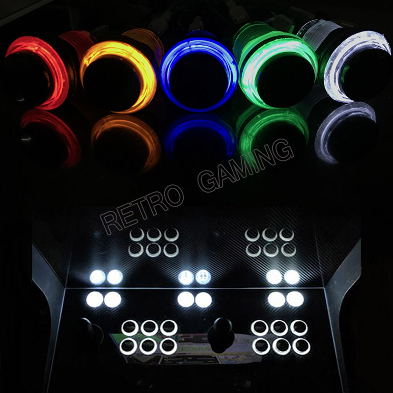 12pcs 6 Colors Arcade LED Push - Retro Gaming Store บทวิจารณ์และราคา