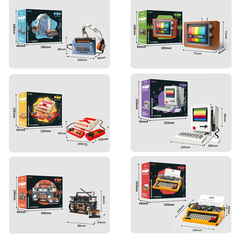 Retro DIY Building Blocks TV R - Retro Gaming Nostalgia บทวิจารณ์และราคา