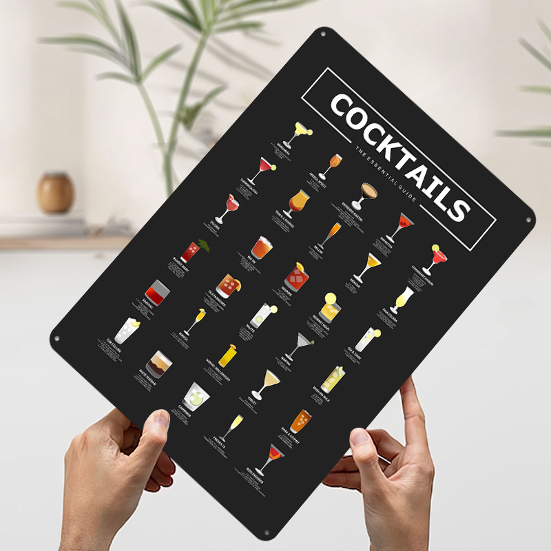 Cocktails Guide Printed Poster - Retro Gaming Guide บทวิจารณ์และราคา