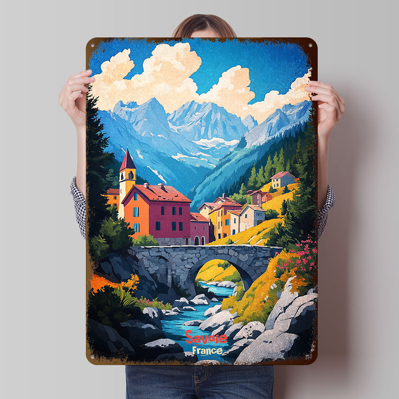 Savoie France Art Tinplate Pos - Retro Gaming France บทวิจารณ์และราคา