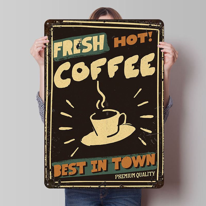 Coffee Shop Vintag Poster Cust - Retro Gaming Shops บทวิจารณ์และราคา