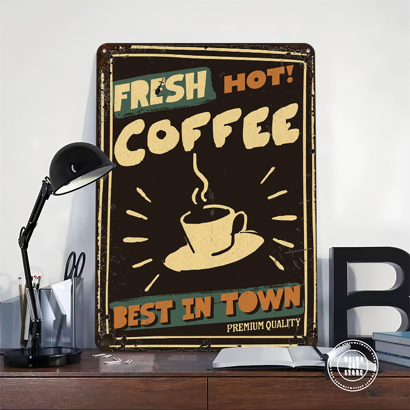 Coffee Shop Vintag Poster Cust - Retro Gaming Shops บทวิจารณ์และราคา