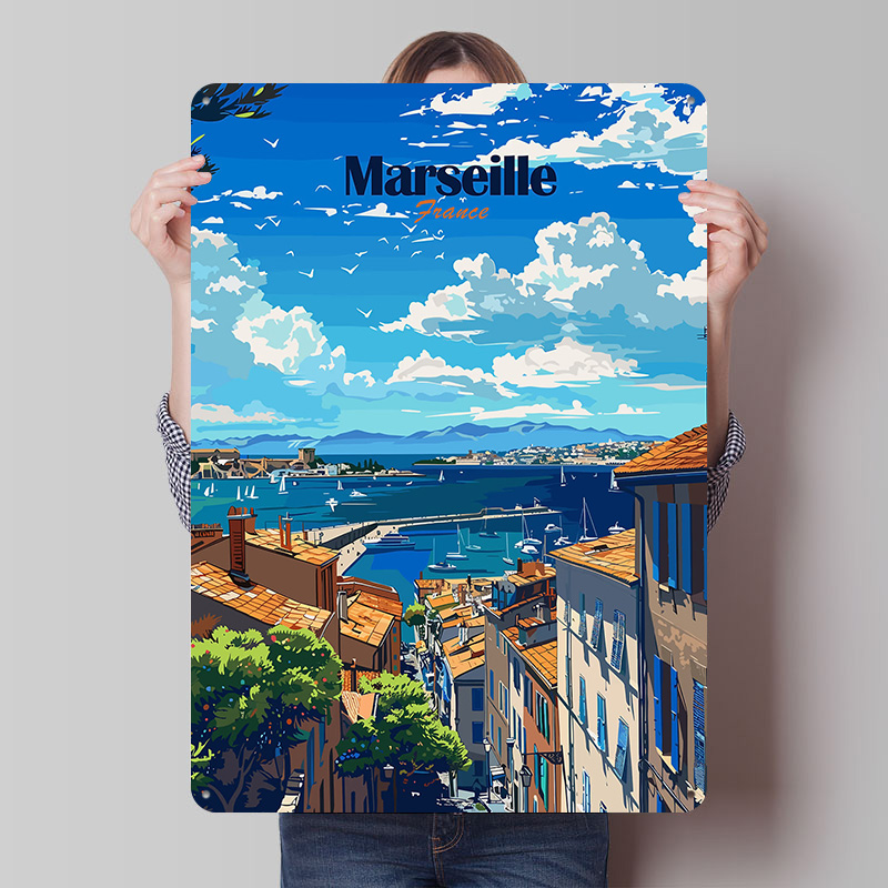 Marseille France Travel Tinpla - Retro Gaming France บทวิจารณ์และราคา