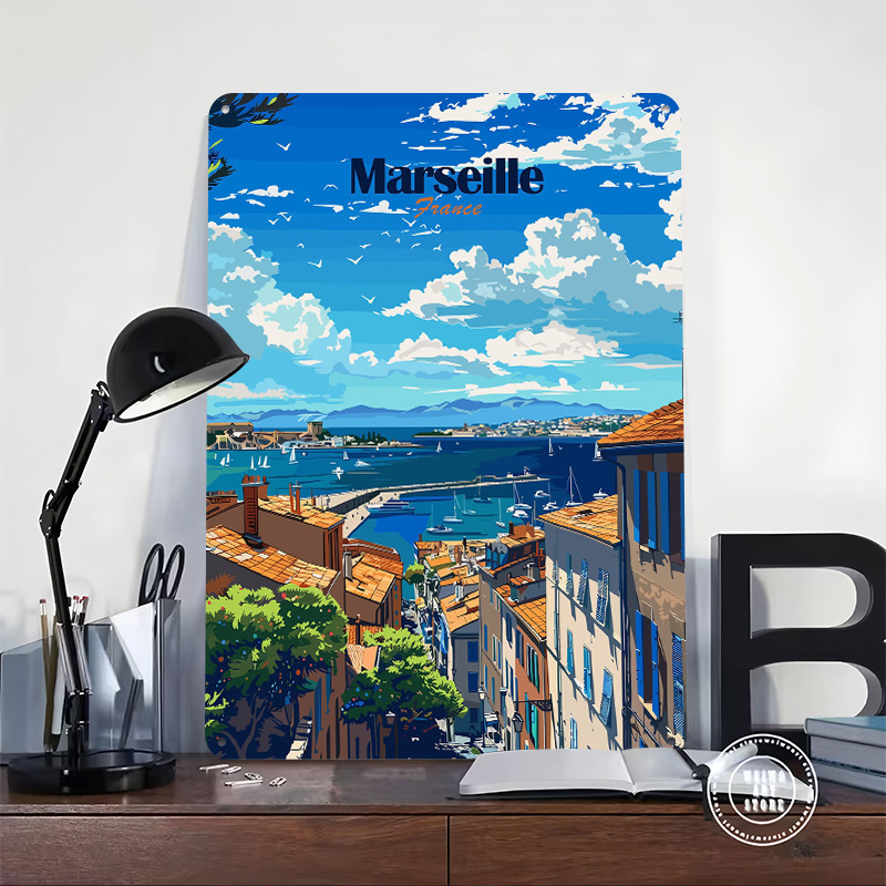 Marseille France Travel Tinpla - Retro Gaming France บทวิจารณ์และราคา