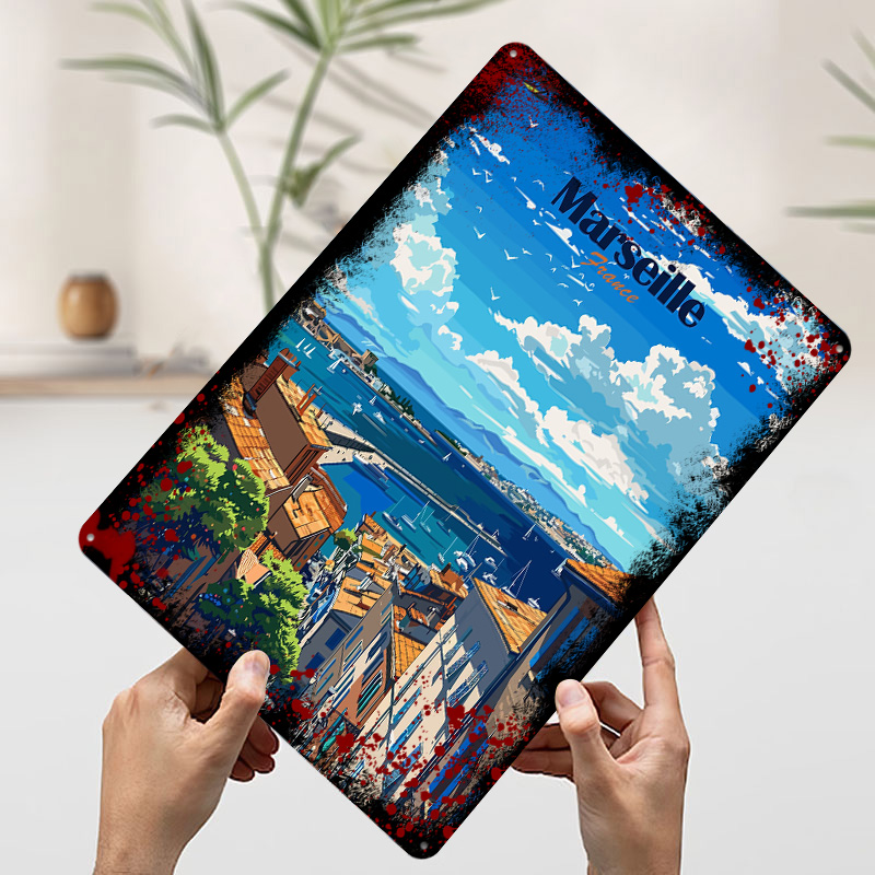 Marseille France Travel Tinpla - Retro Gaming France บทวิจารณ์และราคา
