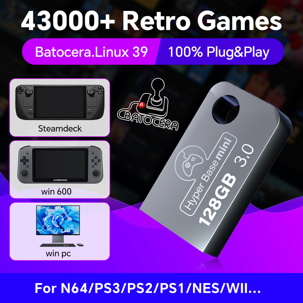 Batocera 128G USB Flash Drive  - Retro Gaming Ps2 บทวิจารณ์และราคา