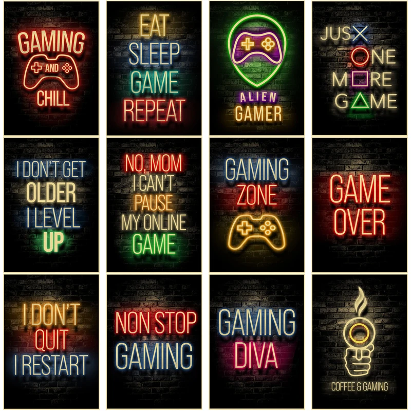 Gaming Posters Game Retro Kraf - Retro Gaming Wallpaper บทวิจารณ์และราคา
