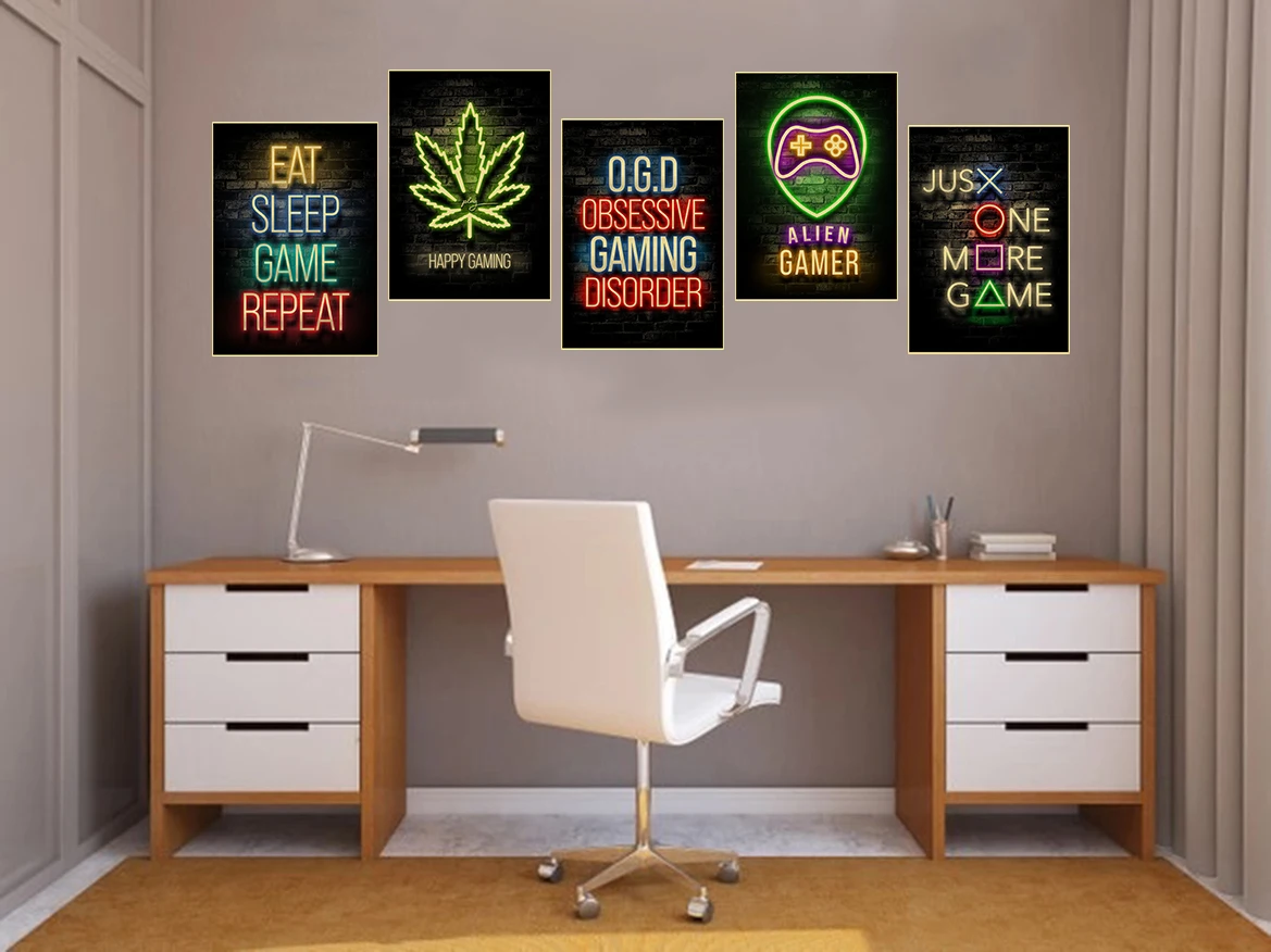 Gaming Posters Game Retro Kraf - Retro Gaming Wallpaper บทวิจารณ์และราคา