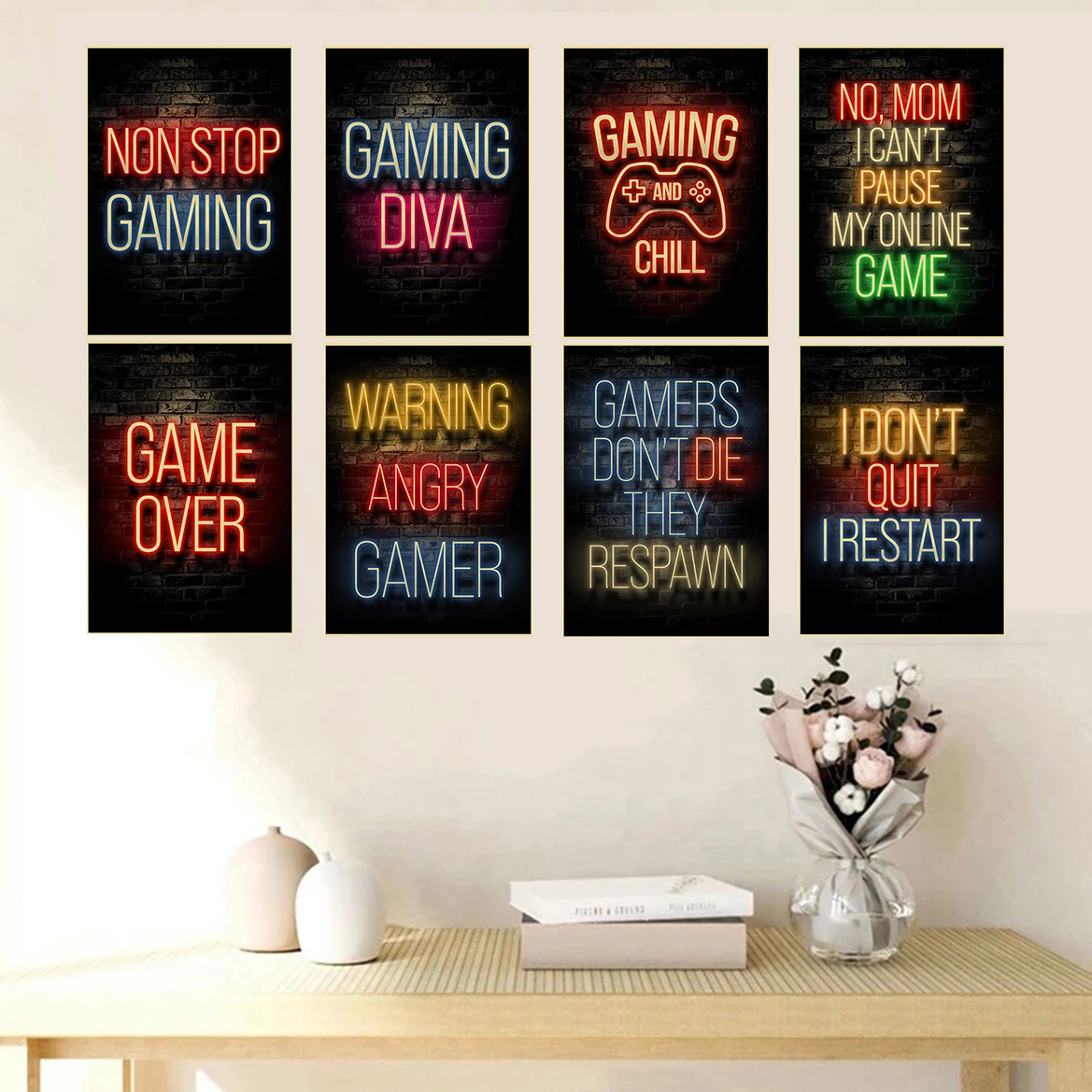 Gaming Posters Game Retro Kraf - Retro Gaming Wallpaper บทวิจารณ์และราคา