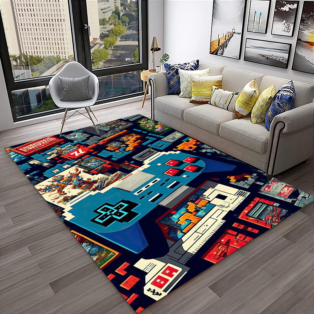 Retro Video Game Console Desig - Retro Gaming Rug บทวิจารณ์และราคา