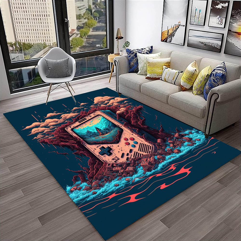 Retro Video Game Console Desig - Retro Gaming Rug บทวิจารณ์และราคา