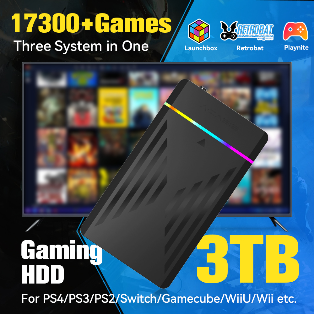 3TB Portable Gaming HDD Launch - Retro Gaming Ps2 บทวิจารณ์และราคา